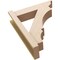 Ekena Millwork 6-in W x 22-in D x 26-in H Balboa Trad Rough Cedar Woodgrain TimberThane Outlooker, Primed Tan OUTUR060X22X26BOA04RCPR - alternate 2